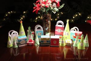 Christmas Advent Calendar Village by Honey and Lime