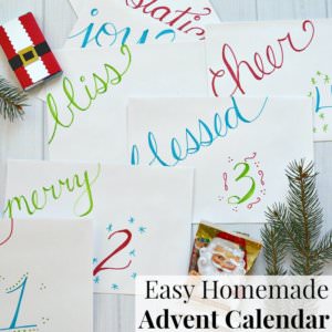 Easy Homemade Advent Calendar by Organized 31