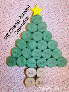 DIY Cheap Advent Calendar by Coffee With Us